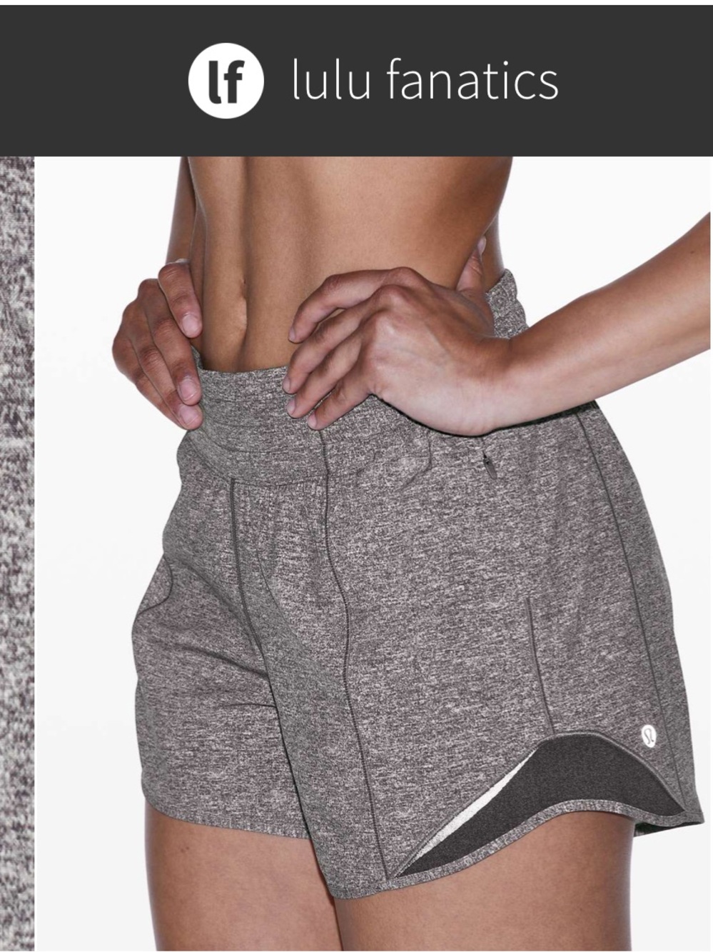 Lululemon Hotty Hot Short High-Rise Long 4" Sz 2 Heather Lux Multi Black Tall